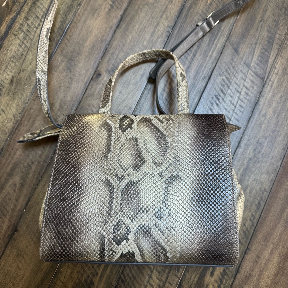 Stuart Weitzman | *Rare* Python Satchel Crossbody - image 5